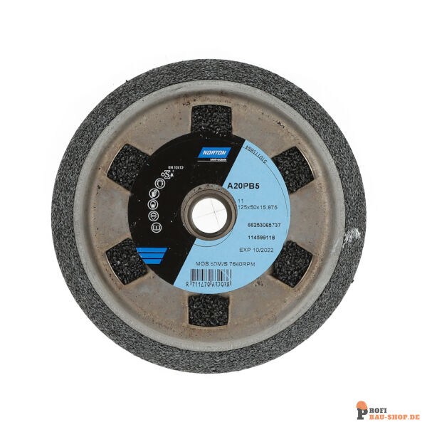 nortonschleifmittel/NORTON_schleifmittel_66253065737 11 Tapered _flaring_ cup Portable Norton A 125x50x5_8_25_58x19 A20PB5_154357